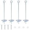 vidaXL Zemes enkurs 4 gab. &Oslash;10 x 40 cm Cinkots metāls Sudraba