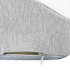 vidaXL Sēdvietas spilvens Gai&scaron;i pelēks 50 x 43 x 10 cm Atmiņas putas