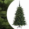 vidaXL Mākslīgā Ziemassvētku egle ar bumbiņu 150 cm 150 LED