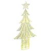 vidaXL Ziemassvētku eglīte 240 LED Silti balta 181 cm PET