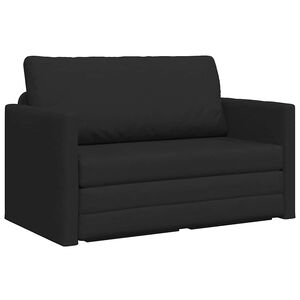 vidaXL Dīvāngulta Melna 124 x 71 x 78 cm audums