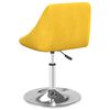 vidaXL grozāmi virtuves krēsli, 2 gab., sinepju dzeltens samts