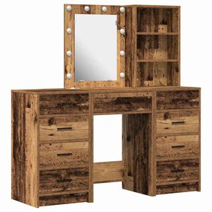 vidaXL Dressing galds 3 gab. Brūna 40 x 41 x 135 cm Inženierijas koks