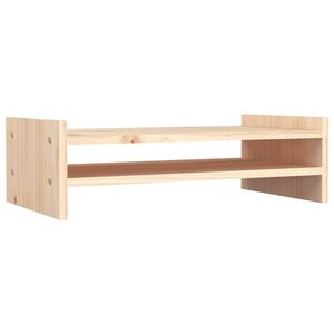vidaXL monitora paliktnis, 50x27x15 cm, priedes masīvkoks