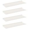 vidaXL Peldējo&scaron;ais plaukts 4 gab. Balts 60 x 18 x 2,5 cm Tērauds