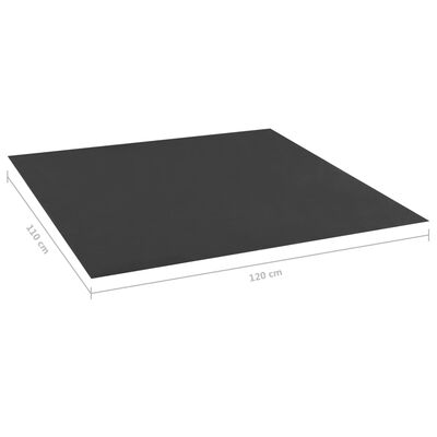 vidaXL smilšu kastes pamatne, melna, 120x110 cm