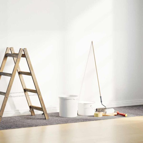 vidaXL krāsotājs flīss, 10 m, 180 g/m&sup2;, neslīdo&scaron;s, pelēks