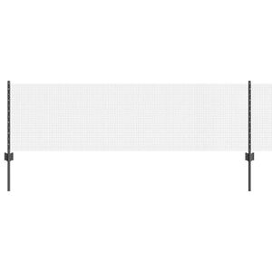 vidaXL Metināts žogs ar stabiem 100 x 0,6 m PVC pārklāts tērauds Tīkls