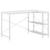 vidaXL datorgalds, balts, 110x72x70 cm, inženierijas koks