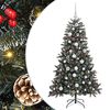 vidaXL Mākslīgā Ziemassvētku eglīte su 150 LED ar statīvu Zaļa 150 cm