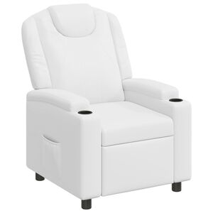 vidaXL Atzveltnes krēsls Balts 75 x 95 x 106 cm Audums