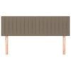 vidaXL gultas galvgaļi, pelēkbrūns, 144x5x78/88 cm, audums