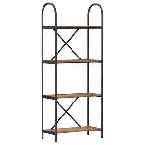 vidaXL Grāmatu plaukts 4 līmeņi 60 x 30 x 146 cm Inženierijas koks