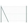 vidaXL Žogs ar stabu Zaļa 1,5 x 10 m Tērauds un PVC