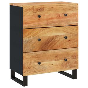 vidaXL kumode, 60x33x75 cm, akācijas masīvkoks
