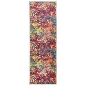 vidaXL Paklāja ceļ&scaron; LESAKA krāsains 50 x 100 cm Dimanta samts