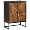 vidaXL Puse 53 x 30 x 70 cm Solidā atjaunota koksne un inženierkoks