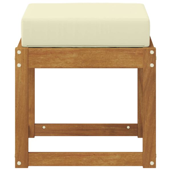 vidaXL Āra krēsla sols Cietā akācijas koks Dabiska