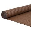 vidaXL dārza žogs, divpusējs, brūns, 1,8x3 m, PVC