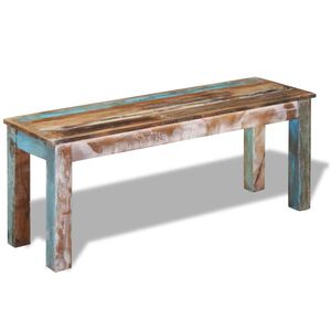 vidaXL sols, pārstrādāts masīvkoks, 110x35x45 cm