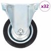 vidaXL fiksēti ritenī&scaron;i, 32 gab., 75 mm