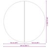 vidaXL Baseina grīdas pārklājs Melna Ø 244 cm Poliestera Geotekstils