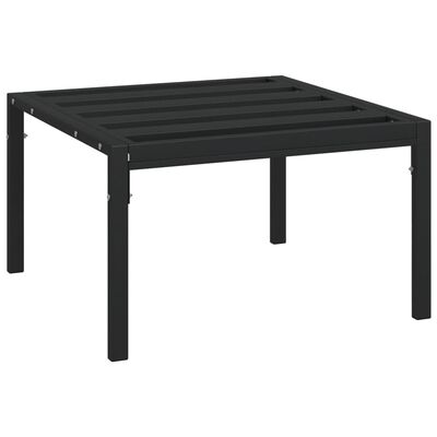 vidaXL dārza kafijas galdiņš, melns, 60x60x35 cm, tērauds