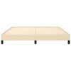 vidaXL gulta bez matrača, krēmkrāsas, 160x200 cm, audums
