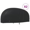 vidaXL motocikla pārsegi, 2 gab., melni, 220x95x110 cm, 210D, audums