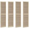 vidaXL Kabeļa Durvis ar durvīm 4 pcs Dabiska 201 x 2,1 x 49,5 cm