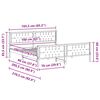vidaXL Gultas rāmis Tum&scaron;i pelēks 160 x 200 cm Ciets priedes koks