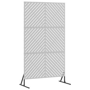 vidaXL Privātuma ekrāns 100 x 50 x 180 cm Cinkota tērauda Sudraba