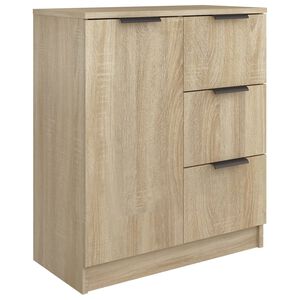 vidaXL kumode, ozolkoka krāsa, 60x30x70 cm, inženierijas koks