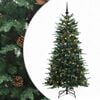 vidaXL Mākslīgā Saliekamā Ziemassvētku Egle 120 cm 150 LED Silti balts