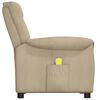 vidaXL masāžas krēsls, gaiši pelēks mikrošķiedras audums