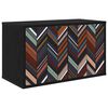 vidaXL Sienā montējams TV skapis OMMEN 69 x 33 x 40 cm Melns ozols