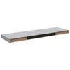 vidaXL sienas plaukti, 4 gab., betona pelēki, 80x23,5x3,8 cm, MDF