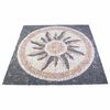 vidaXL Mosaikas flīzes ar saules rakstu Daudzkrāsains 120 x 120 cm