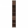 vidaXL skapis, brūna ozola, 30x42,5x225 cm, inženierijas koks