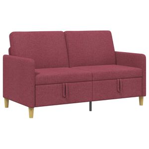 vidaXL Sofas ar uzglabā&scaron;anu Vīna sarkans 152 x 78 x 87 cm Poliesters