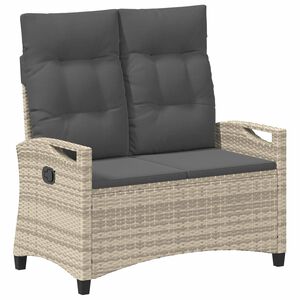 vidaXL Dārza sols ar spilvenu 105 x 60 x 112 cm tērauds