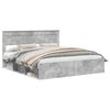 vidaXL Gultas rāmis Betons 180 x 200 cm Ciets priedes koks
