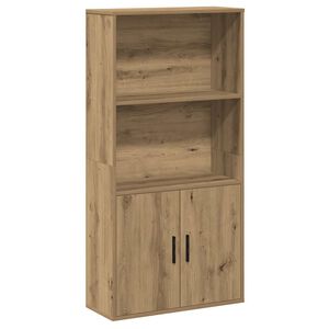 vidaXL grāmatu plaukts, ozolkoka, 60x24x120 cm, inženierijas koks