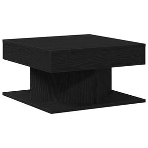 vidaXL Kafijas galdiņ&scaron; Melns ozolkoks 57 x 57 x 30 cm
