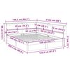 vidaXL gulta ar grāmatu plauktu, bez matrača, 150x200 cm, priedes koks