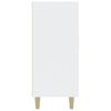 vidaXL kumode, balta, 90x34x80 cm, inženierijas koks