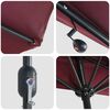 vidaXL Dārza parasols Bordo sarkans 294 x 150 x 223 cm