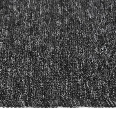 vidaXL kāpņu paklāji, neslīdoši, 15 gab., 75x20 cm, antracītpelēki