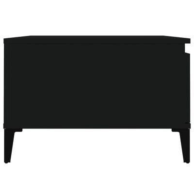 vidaXL kafijas galdiņš, melns, 55x55x36,5 cm, inženierijas koks