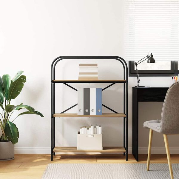 vidaXL Grāmatu plaukts Artisānā ozols 80 x 30 x 109 cm